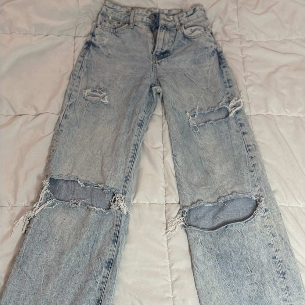 Bershka Vintage Distressed WideLeg-used
